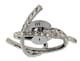 image 2 of 3 Arm LED Semi Flush, Crystal Inserts