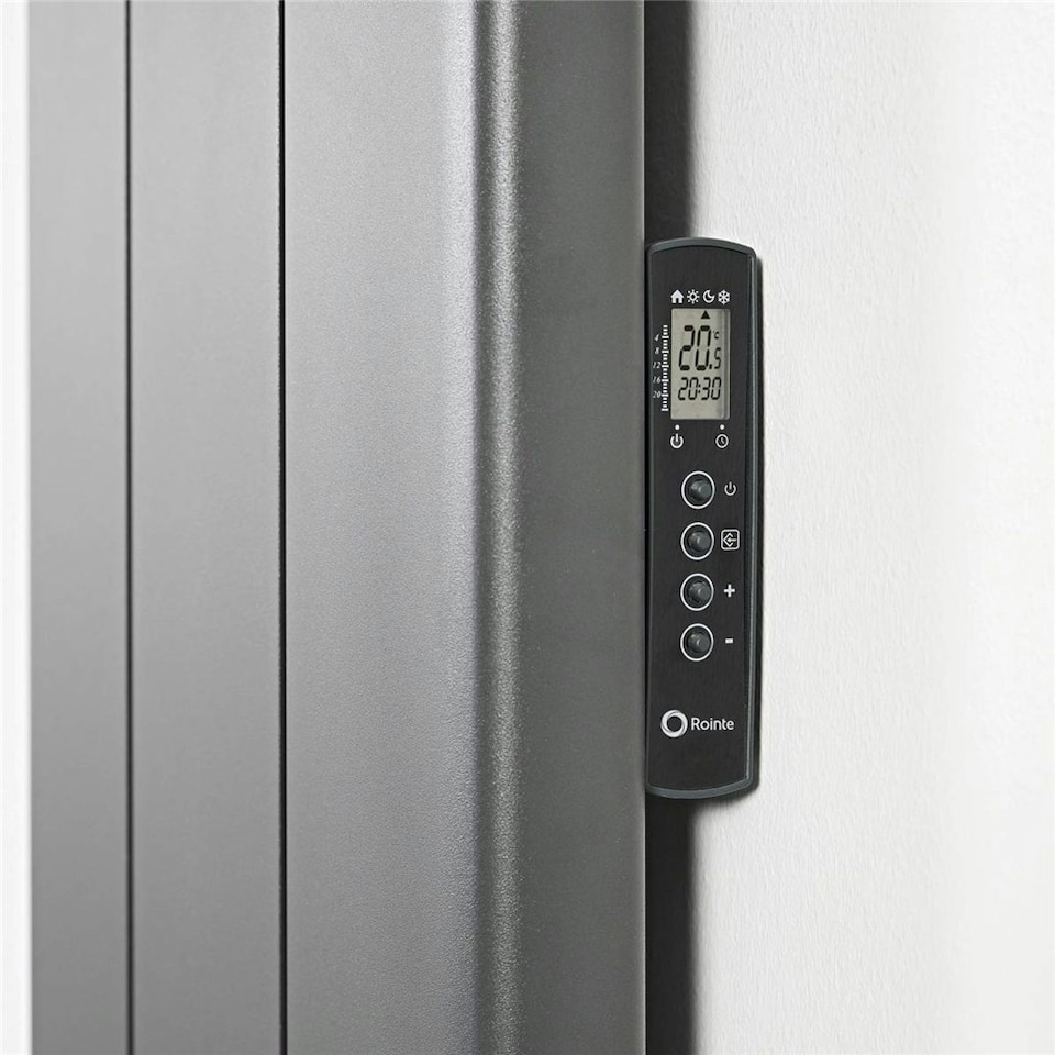 image 1 of 476mm (W) x 1800mm (H) - Black Touch Electric Oil Filled Radiator (Caceres) - 2000 Watts - Depth 90mm - Heats up to 16m²