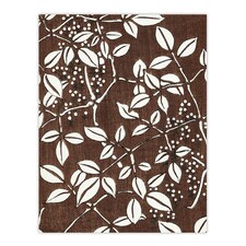 Tree Branch Leaf Pattern Retro Japan Wall Art Print Bijutsukai 18x24"