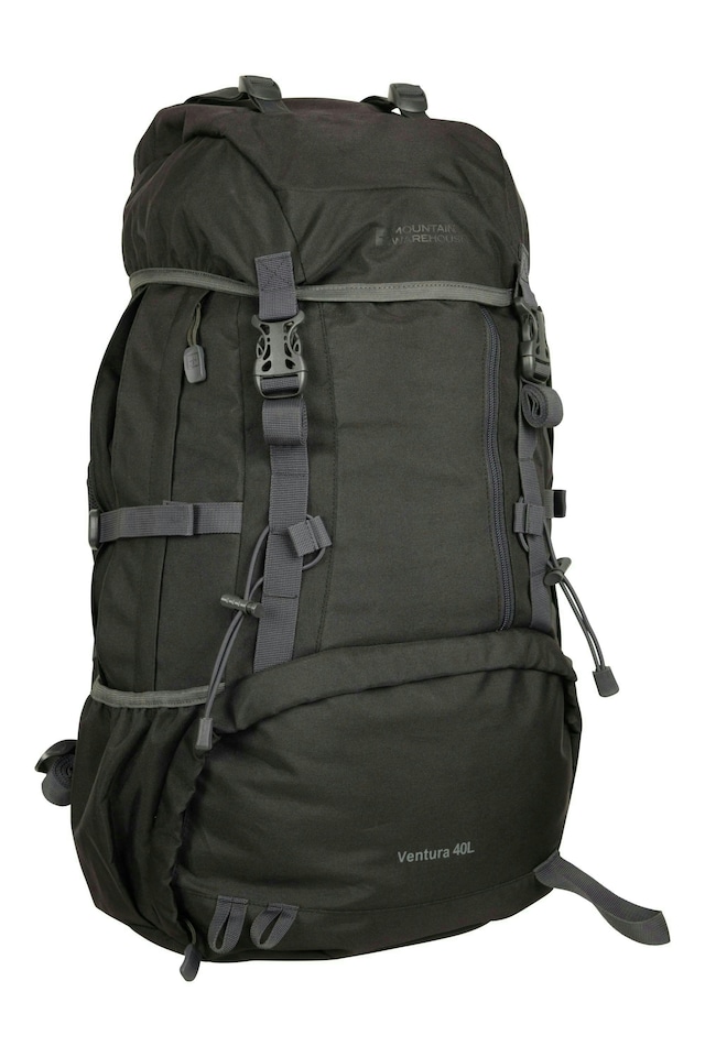 image 1 of Mountain Warehouse 40L Backpack Rucksack Hiking Walking Camping Bag | Green | Khaki