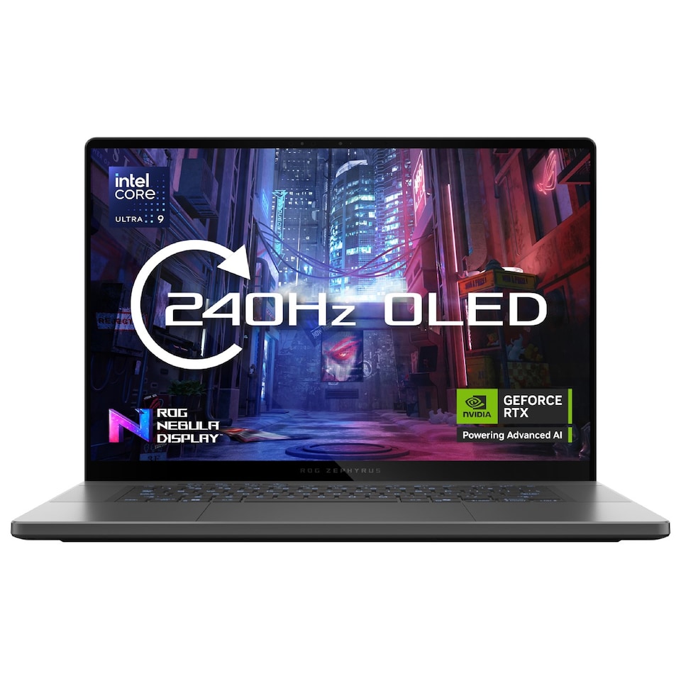ASUS Zephyrus G16 GU605CM-QR017W Intel Core Ultra 9 285H 32GB RAM 1TB SSD RTX 5060 16" 2.5K OLED 240Hz Windows 11 Home Gaming Laptop - Eclipse Grey -