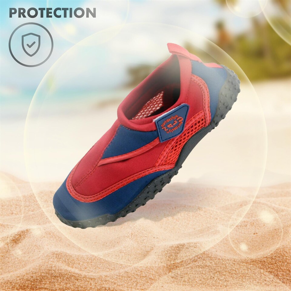 image 1 of GEEZY Unisex Red Neoprene Slip On Aqua Shoes