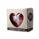 image 3 of Amelia Art Glass Hanging Friendship Birthstone Heart Ornament July