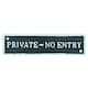 image 1 of Private No Entry Black Cast Iron Sign Plaque Door Wall House Gate Shop Cafe