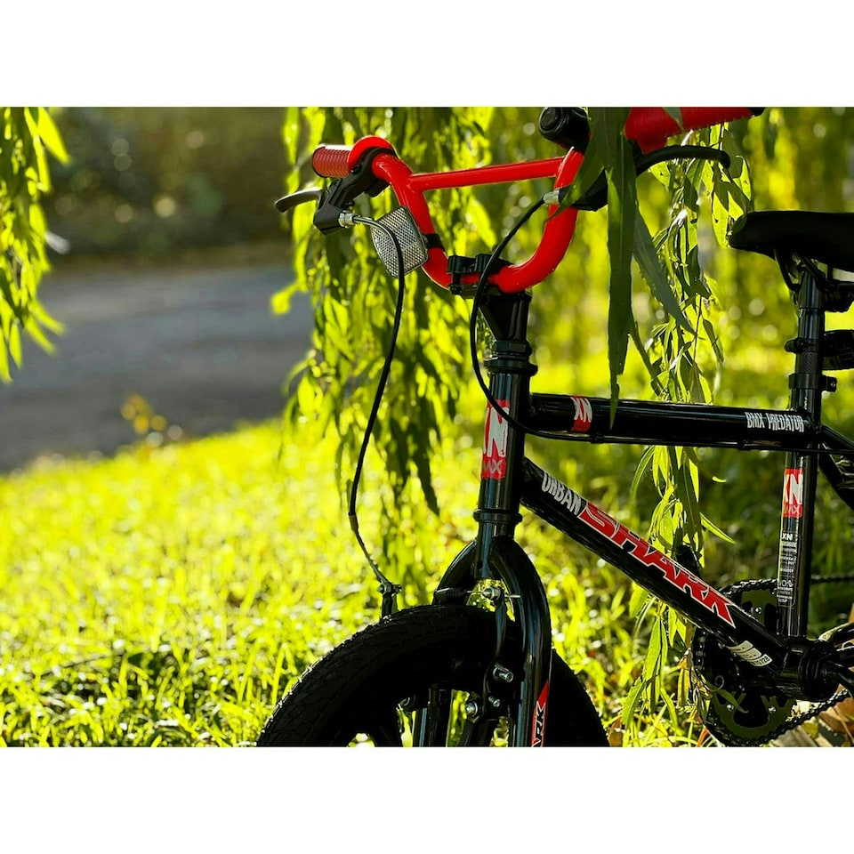 image 1 of XN Urban Shark 16In Kids BMX Bike - Black/Red