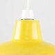 image 2 of ValueLights Pair Of Retro Style Yellow Metal Easy Fit Ceiling Pendant Light Shades