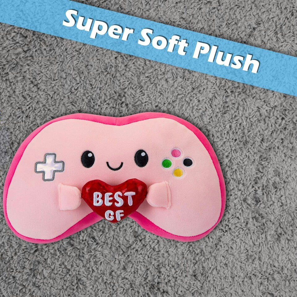 image 1 of Controller Soft Toy Cute Plushie Huggable Cuddly Stuffed Toy Gift 20cm Pink