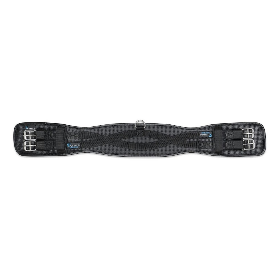 ARMA Anti-Chafe Elastic Dressage Horse Girth - Black - 30in