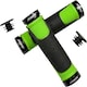 image 4 of AWE AWEGrip Alloy BMX MTB Bike Green/Black Handlebar Locking Grips + End Caps