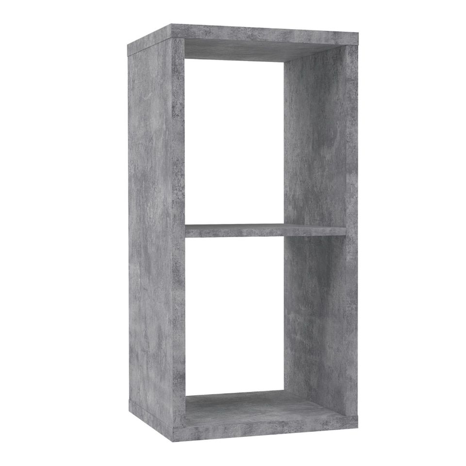 image 1 of Mauro 1 Shelf Storage Unit in Concrete Grey