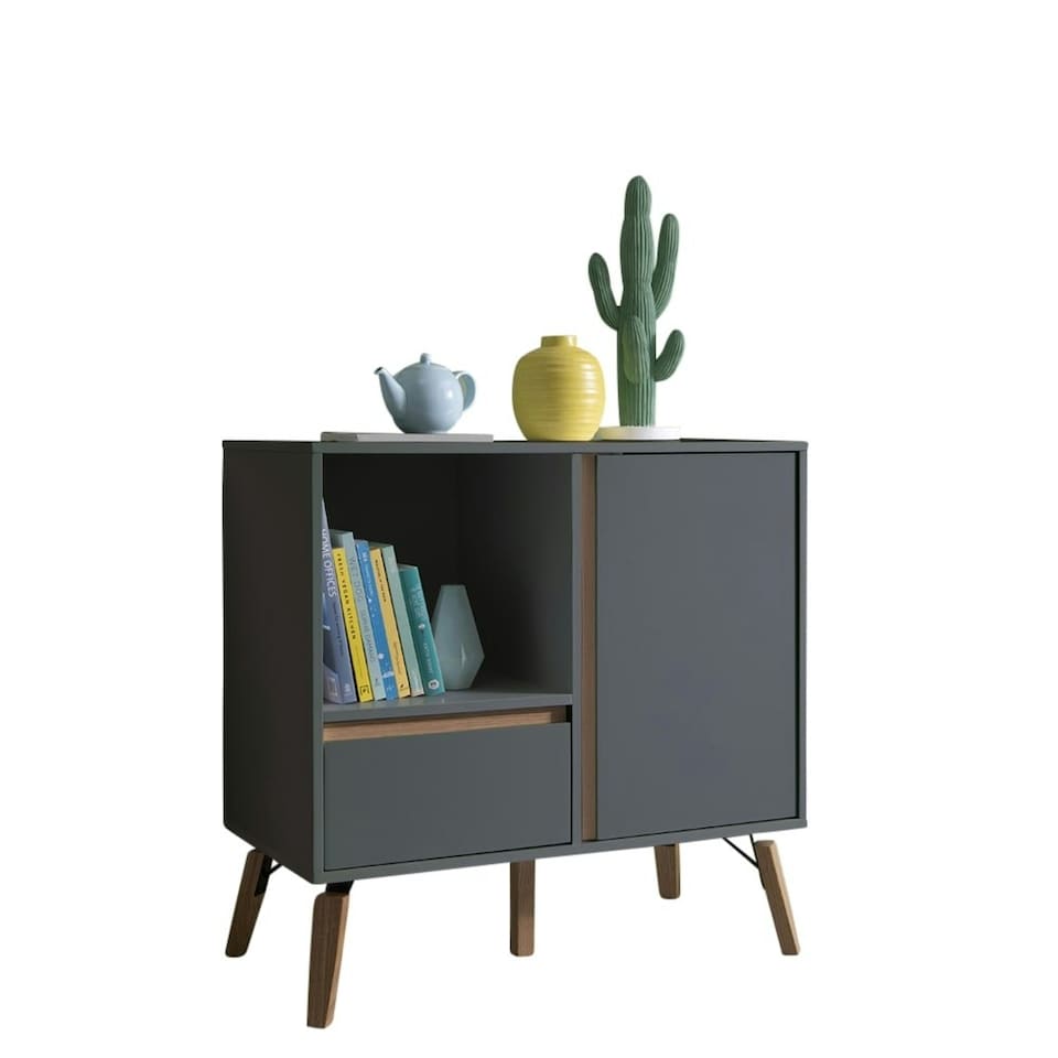 image 1 of Otto Sideboard Small with Drawer in Classic White Grey