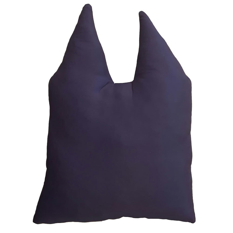 image 1 of Bluey Face Filled Cushion - Blue/Black/Brown - 50cm x 35cm