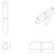 image 5 of Lift Off Bullet Hinge Weld On Brass Bush 8x40mm Heavy Duty Door Hatch 4PK Silver