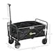 image 7 of Outsunny 62L Festival Trolley, 120kg Heavy Duty Folding Trolley Cart, Black