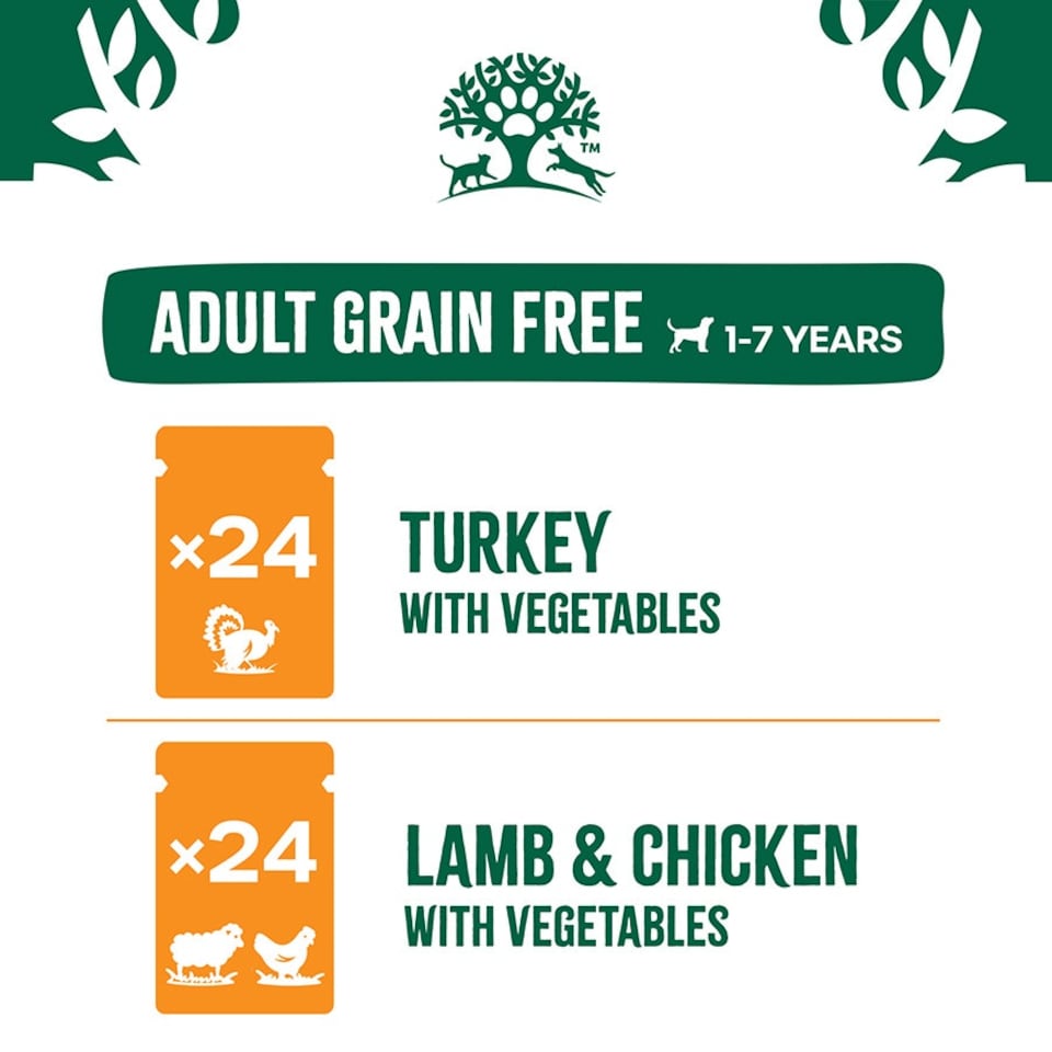 image 1 of James Wellbeloved Grain Free Adult Wet Dog Food Variety Pack Pouch 48 x 90g