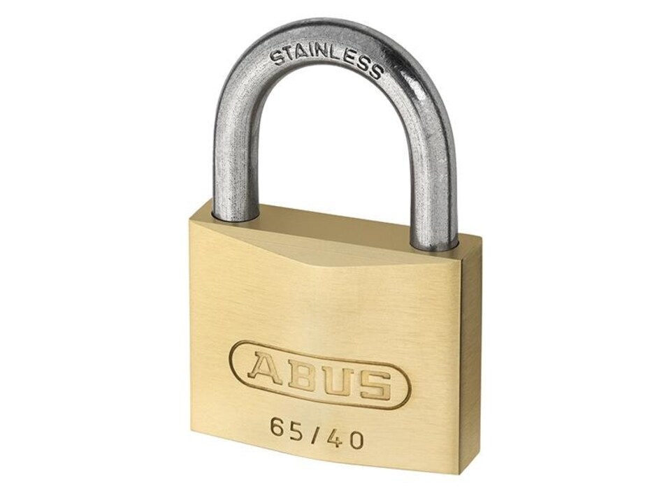 ABUS Mechanical 65Ib/50Mm Brass Padlock Stainless Steel Shackle Carded | Multi