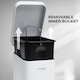 image 6 of 5L BATHROOM SLIM KITCHEN PEDAL RECTANGULAR BIN WASTE WITH SOFT CLOSING LID WHITE | White