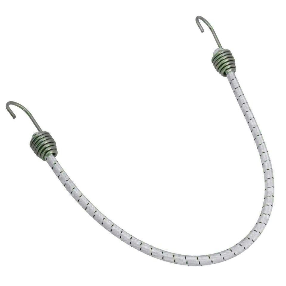 image 1 of 4pk 20" Bungee Rope With Stainless Steel Hooks Cords Shock Elastic Marine Boat