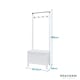 image 7 of Karlstad Hallway Bench Shoe Storage and Coat Hook in Classic White