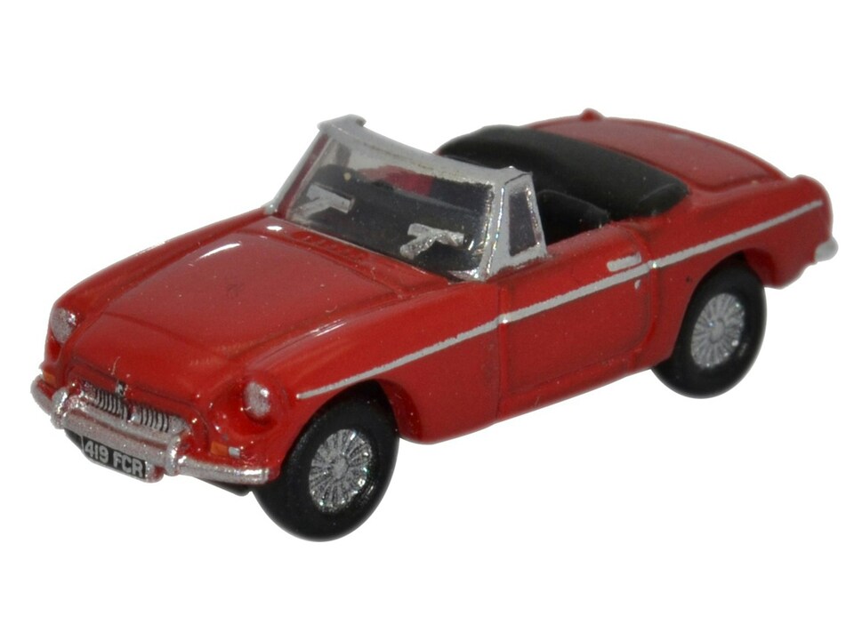 Oxford Diecast MGB Roadster Tartan Red