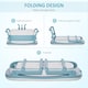 image 6 of HOMCOM Foldable Bathtub Kids Bath Tub with Lid Large Bathtubs for 1 - 12 Years
