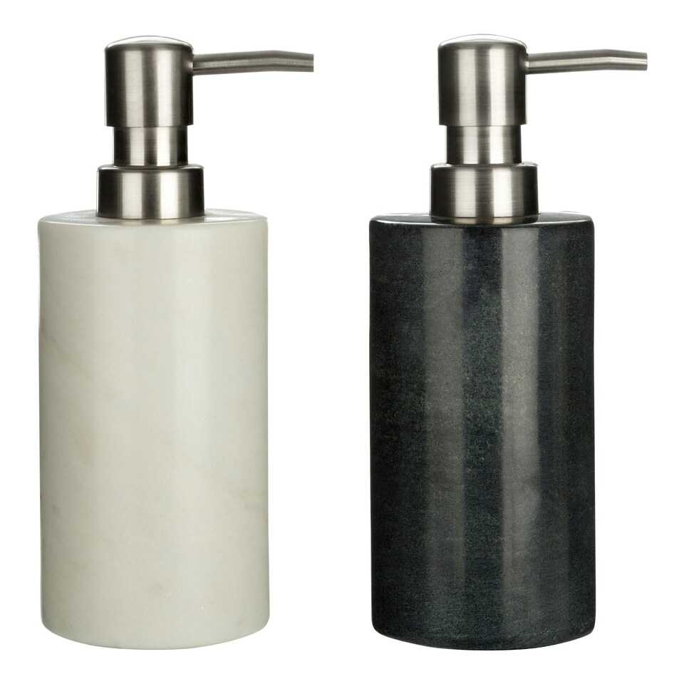 image 1 of Abaska Off White Marble Lotion Dispenser