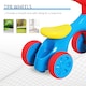 image 8 of HOMCOM Baby Balance Bike Toddler Safe Training 4 Wheels Storage Bin Muti-Color