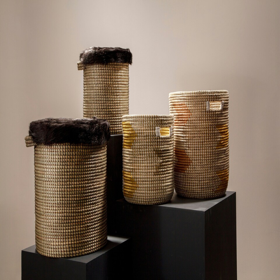 image 1 of Bora Set of 2 Storage Baskets Brown