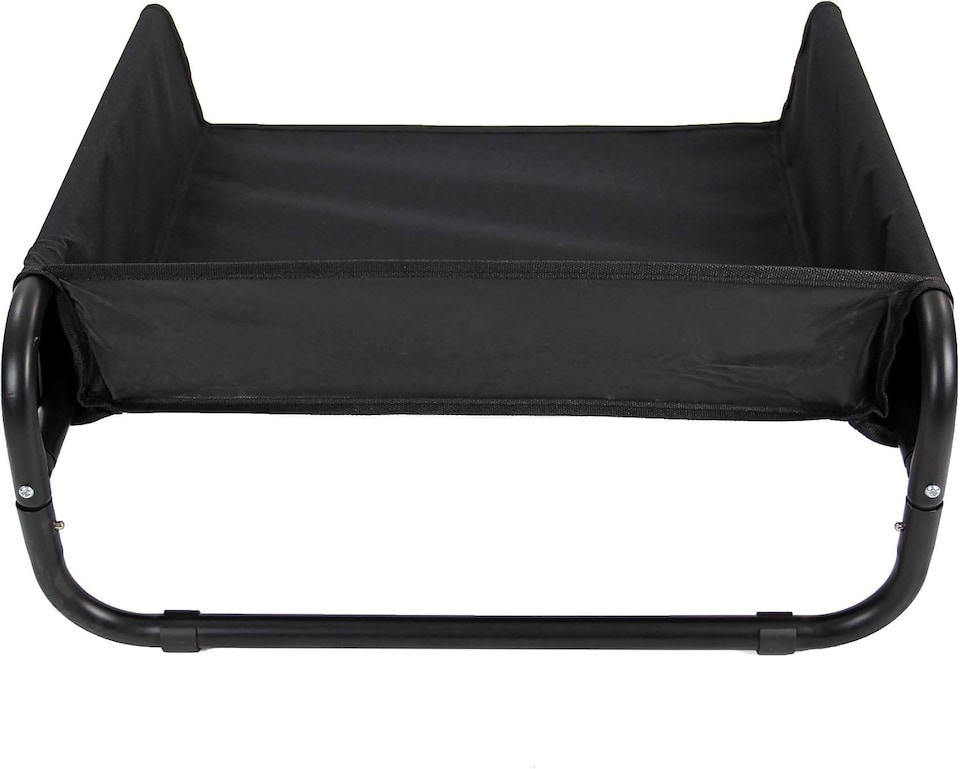 image 1 of Actiaspet Elevated Dog Bed Steel Frame Raised Pet Cot Black or Grey (Black, Small)