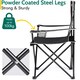 image 3 of Folding Camping Chair - Black