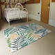 image 3 of Tropical palm leaves (Rug) Green | XL