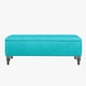 image 1 of Lisbon Plain 180cm Ottoman Storage Bench - Plush Velvet Shoe Bench - Teal Upholstery Footstool with Storage