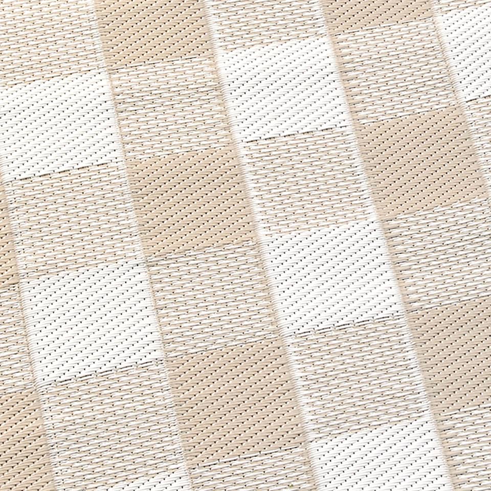 image 1 of D & D Gingham Outdoor Rug Natural