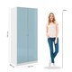 image 6 of Denver 2 Door Double Wardrobe Blue