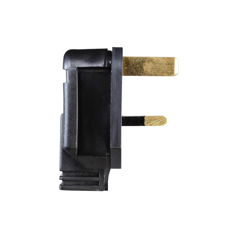 image 1 of Masterplug Rewireable Plug Heavy Duty 3 Pin Mains Plug with 13A Fuse Sleeved Pins IP20 Cable Connector