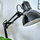 image 2 of ValueLights Retro Designer Style Adjustable Black Metal Bedside Desk Table Lamp