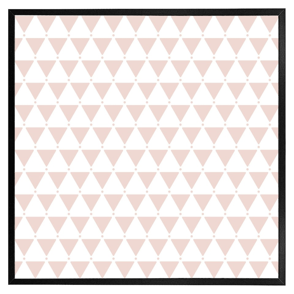 image 1 of Pink triangles (Picture Frame) Brown | Oak | M
