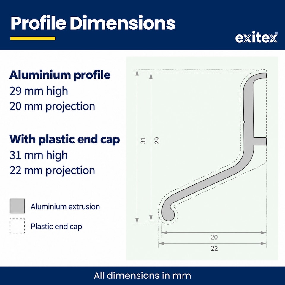 image 1 of Exitex Rain Deflector 914mm, Door Rain Guard for Inward & Outward Opening External Doors | Black
