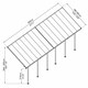 image 3 of Patio Cover Feria 4M Deep 4X8.50 Clear - Polycarbonate - L850 x W385 x H305 - Grey Grey