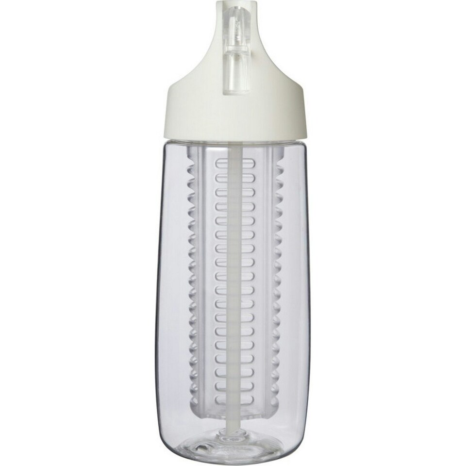 image 1 of Hydrofruit Recycled Plastic 700ml Infuser Bottle - Transparent/White - One Size
