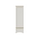 image 2 of Faire 120cm Sliding Combination Wardrobe in Dove Grey with Oak Top Grey