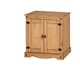 image 4 of Mercers Furniture Corona 2 Door Cupboard Small Sideboard Solid Wood Pine Wooden with Mexican Styling