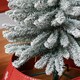 image 8 of HOMCOM 6 Foot Artificial Pencil Christmas Tree with Snow Flocked Tips, White
