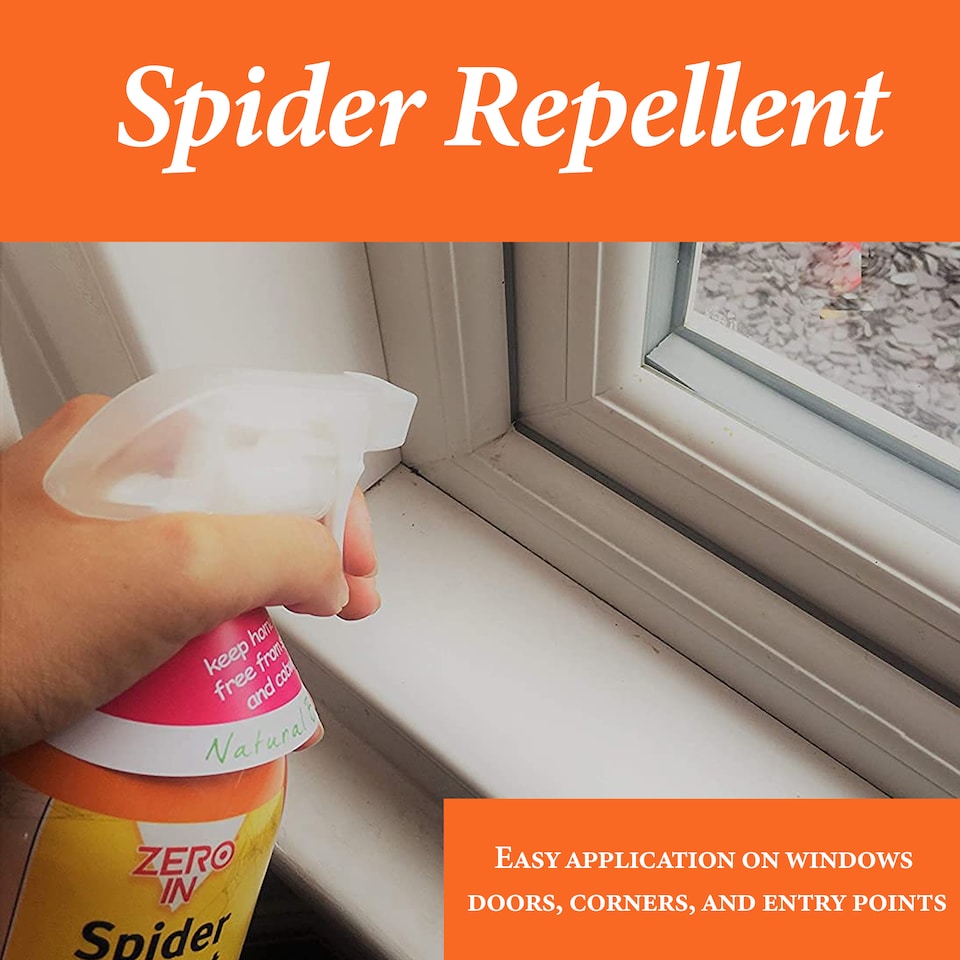 image 1 of Zero In Spider Repellent 500ml RTU Natural Mint Oil Barrier Spray for Windows Doors Spider Control Indoor Outdoor