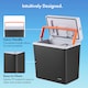 image 3 of Vonshef 20L Electric Cool Box, Insulated Cooler with Hot Cold Function | Black | White & Orange