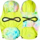 image 3 of GF Pet Dog Raincoat Elasto-Fit Reversible Coat for Dogs Waterproof Hooded Jacket - Neon Aqua & Iridescent - Medium