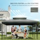 image 6 of Outsunny 3x4m Gazebo Canopy Replacement Cover, 2 Tier Top Roof UV Cover Garden Patio Outdoor Sun Awning Shelters, Dark Grey TOP COVER ONLY