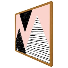 Geometric triangles (Picture Frame) Brown | Oak | XL