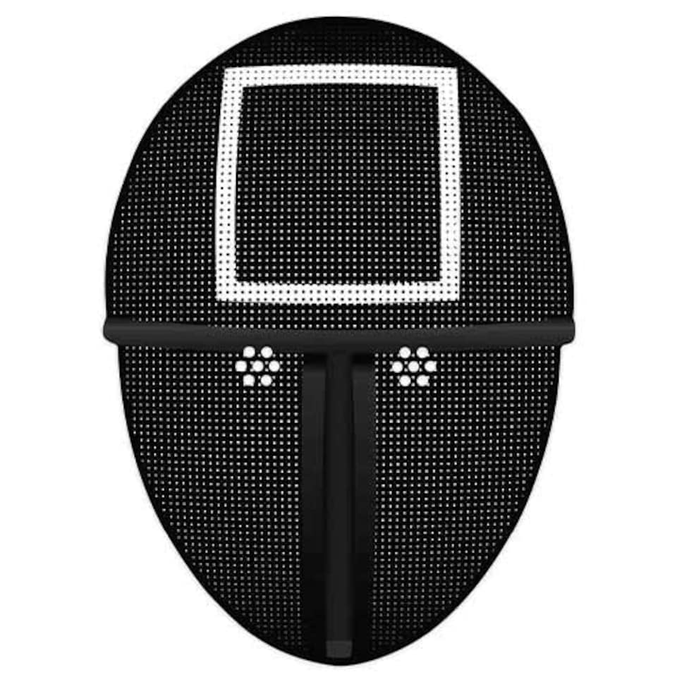 Squid Game Inspired Square Cardboard Face Mask