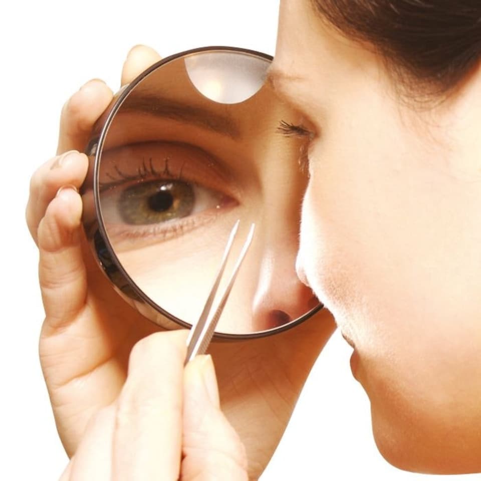 image 1 of Magnifying Mirror x10 with Light